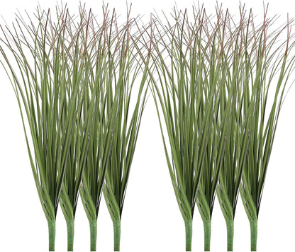 12pcs Artificial Grass Plants,19.68" Faux Shrubs Wheat Grass Greenery Stems Fake Plants for Indoor Outdoor Home Decoration