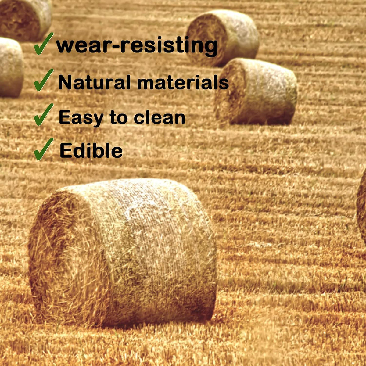 Rabbit Grass Mat,Natural Bunny Grass Mat Woven,Pet Bed Nest Mats Rabbits Chew Toys for Hamsters Parrot Rabbits Hedgehog Guinea Pig Chick and Other Small Animals Hay Mat Sleeping