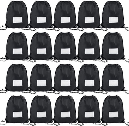 20 Pcs Drawstring Bags,Bulk Draw String Backpack, Cinch Bag Sackpack for Travel Gym Sport, Yellow