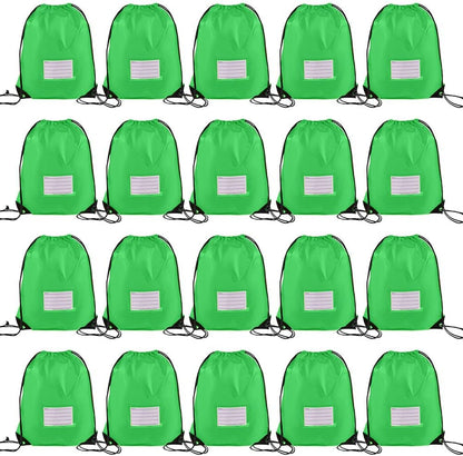 20 Pcs Drawstring Bags,Bulk Draw String Backpack, Cinch Bag Sackpack for Travel Gym Sport, Yellow
