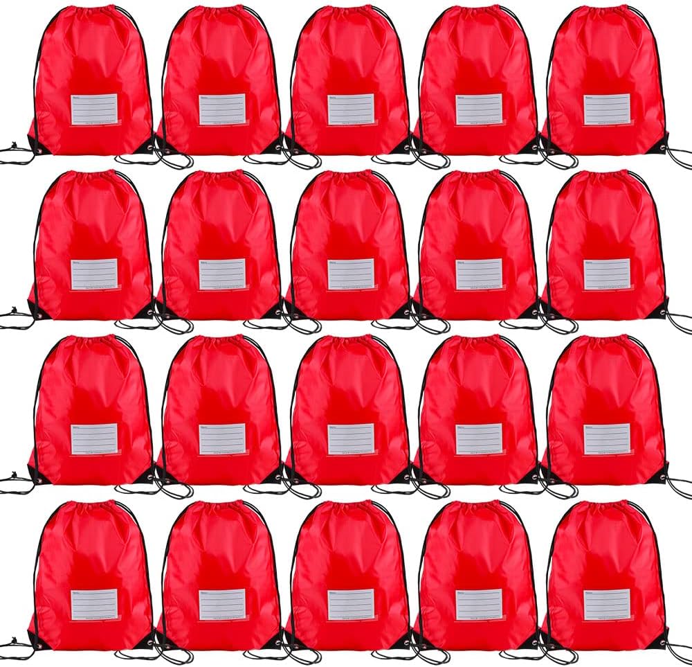 20 Pcs Drawstring Bags,Bulk Draw String Backpack, Cinch Bag Sackpack for Travel Gym Sport, Yellow