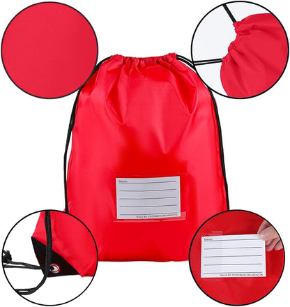 20 Pcs Drawstring Bags,Bulk Draw String Backpack, Cinch Bag Sackpack for Travel Gym Sport, Yellow