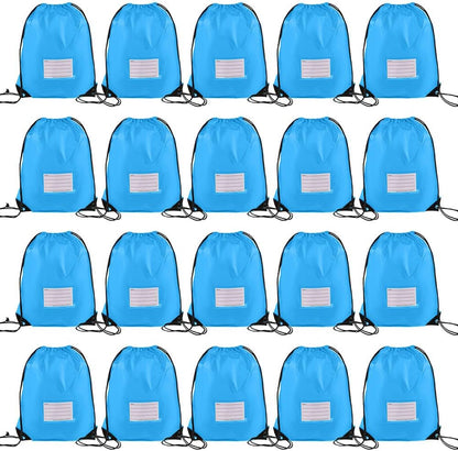 20 Pcs Drawstring Bags,Bulk Draw String Backpack, Cinch Bag Sackpack for Travel Gym Sport, Yellow
