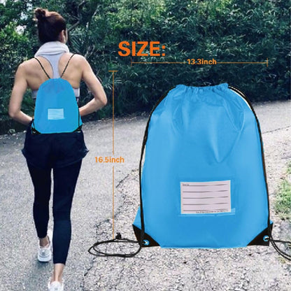 20 Pcs Drawstring Bags,Bulk Draw String Backpack, Cinch Bag Sackpack for Travel Gym Sport, Yellow
