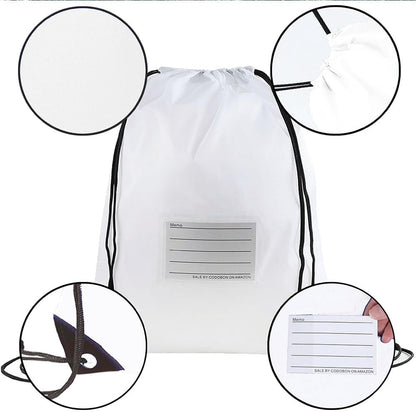 20 Pcs Drawstring Bags,Bulk Draw String Backpack, Cinch Bag Sackpack for Travel Gym Sport, Yellow