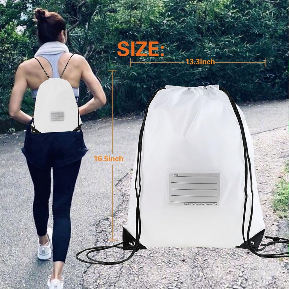 20 Pcs Drawstring Bags,Bulk Draw String Backpack, Cinch Bag Sackpack for Travel Gym Sport, Yellow