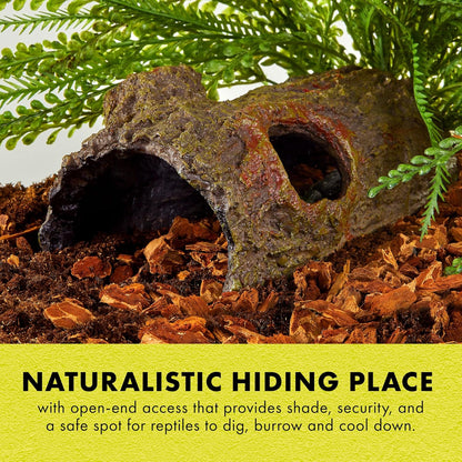 Pet Reptile Bark Bends Terrarium Decor, Medium,Brown