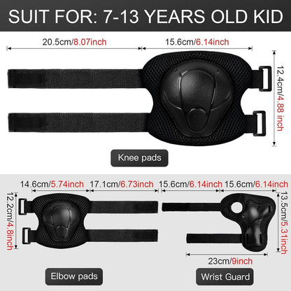 Toddler Kids Bike Helmet Set with Knee Elbow Pads, Adjustable Cycling Helmet for Little Boy Girl Protective Gear