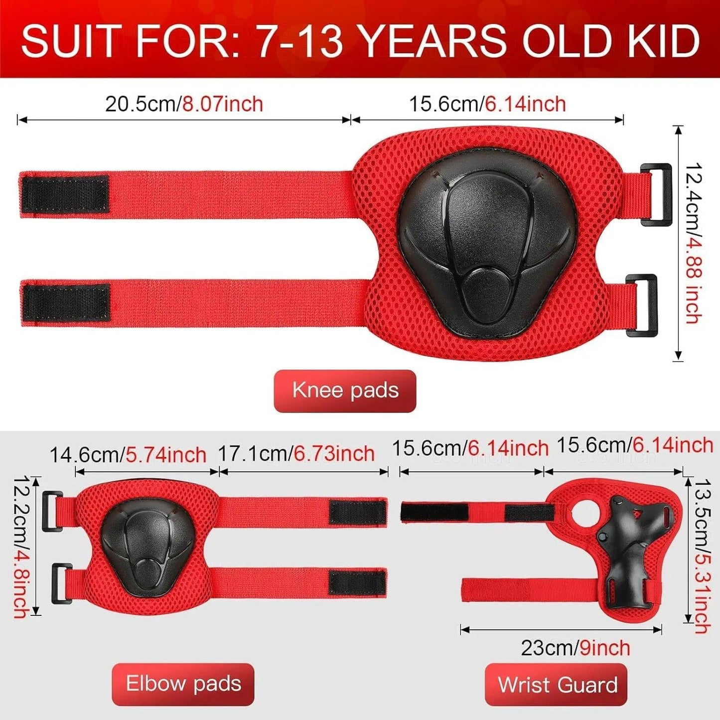 Toddler Kids Bike Helmet Set with Knee Elbow Pads, Adjustable Cycling Helmet for Little Boy Girl Protective Gear