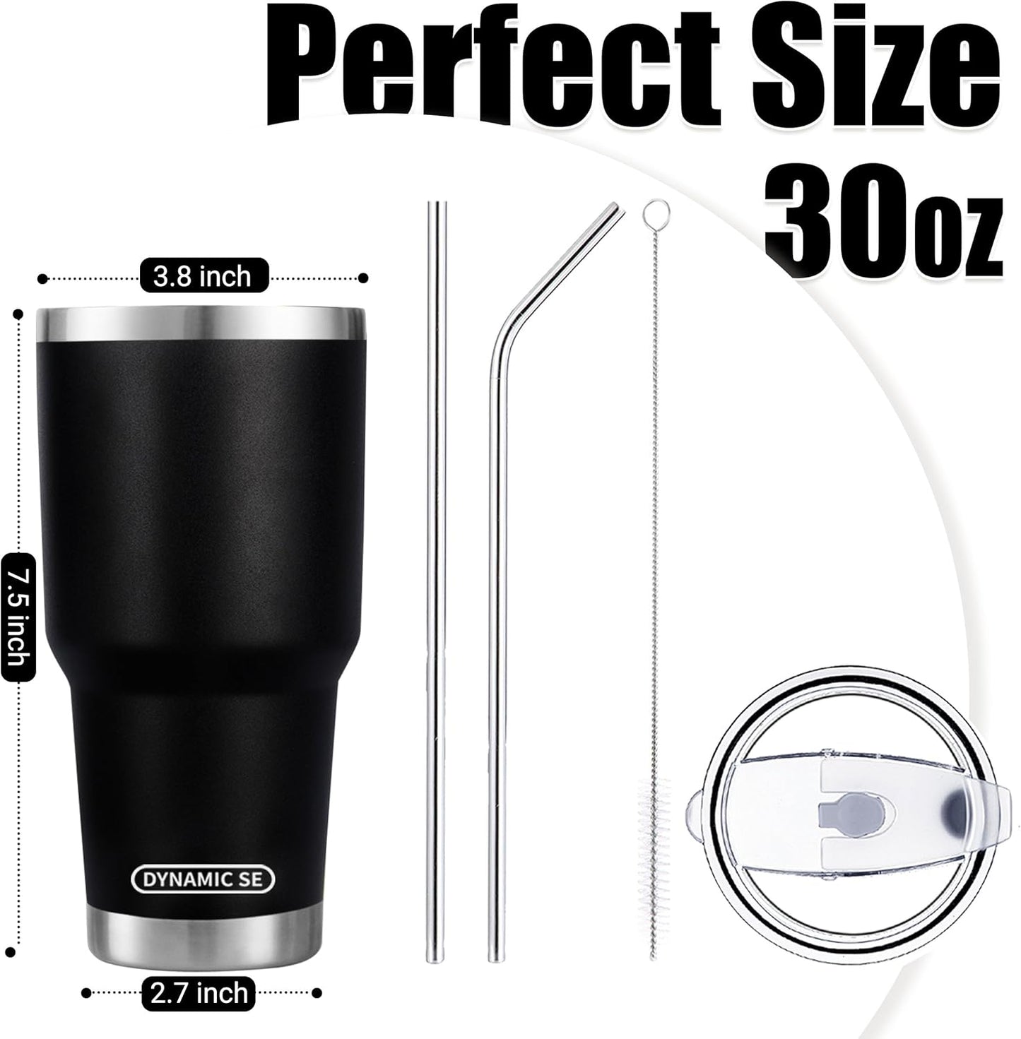 D·S 30oz Yellow Tumbler Double Wall Vacuum Insulated Travel Coffee Mug | Double Wall Vacuum Suit Cold and Hot Drink Fits in standard car cup holders With Splash-Proof Lid