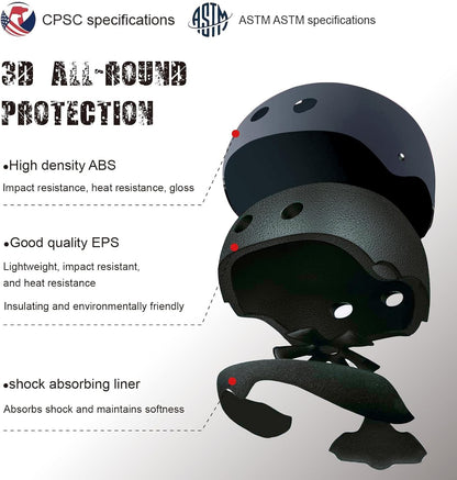Kids Bike Helmet for Ages 3–16, Adjustable Multi-Sport Helmet for Toddler, Little Kid & Youth, Cycling, Skateboard & Scooter, CPSC & ASTM Certified, 11 Vents, Includes Drawstring Bag