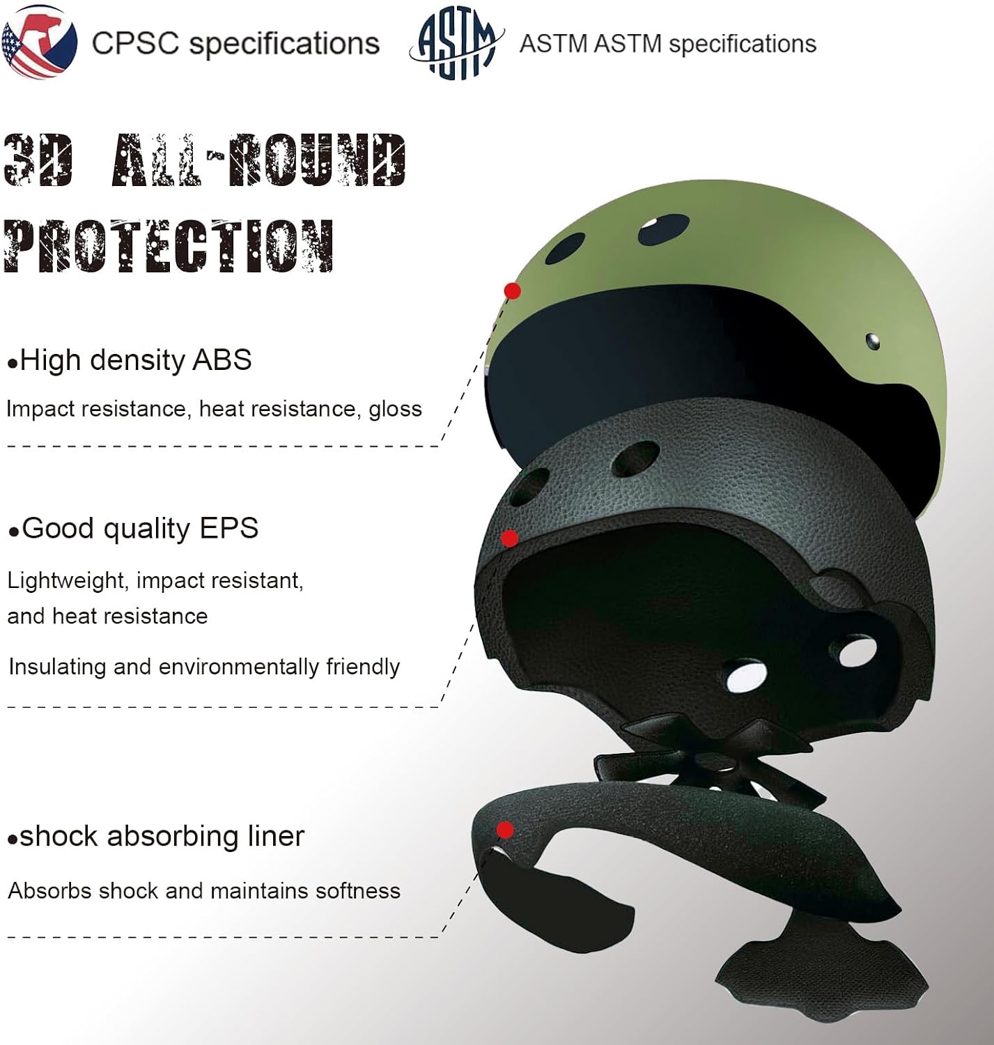 Kids Bike Helmet for Ages 3–16, Adjustable Multi-Sport Helmet for Toddler, Little Kid & Youth, Cycling, Skateboard & Scooter, CPSC & ASTM Certified, 11 Vents, Includes Drawstring Bag