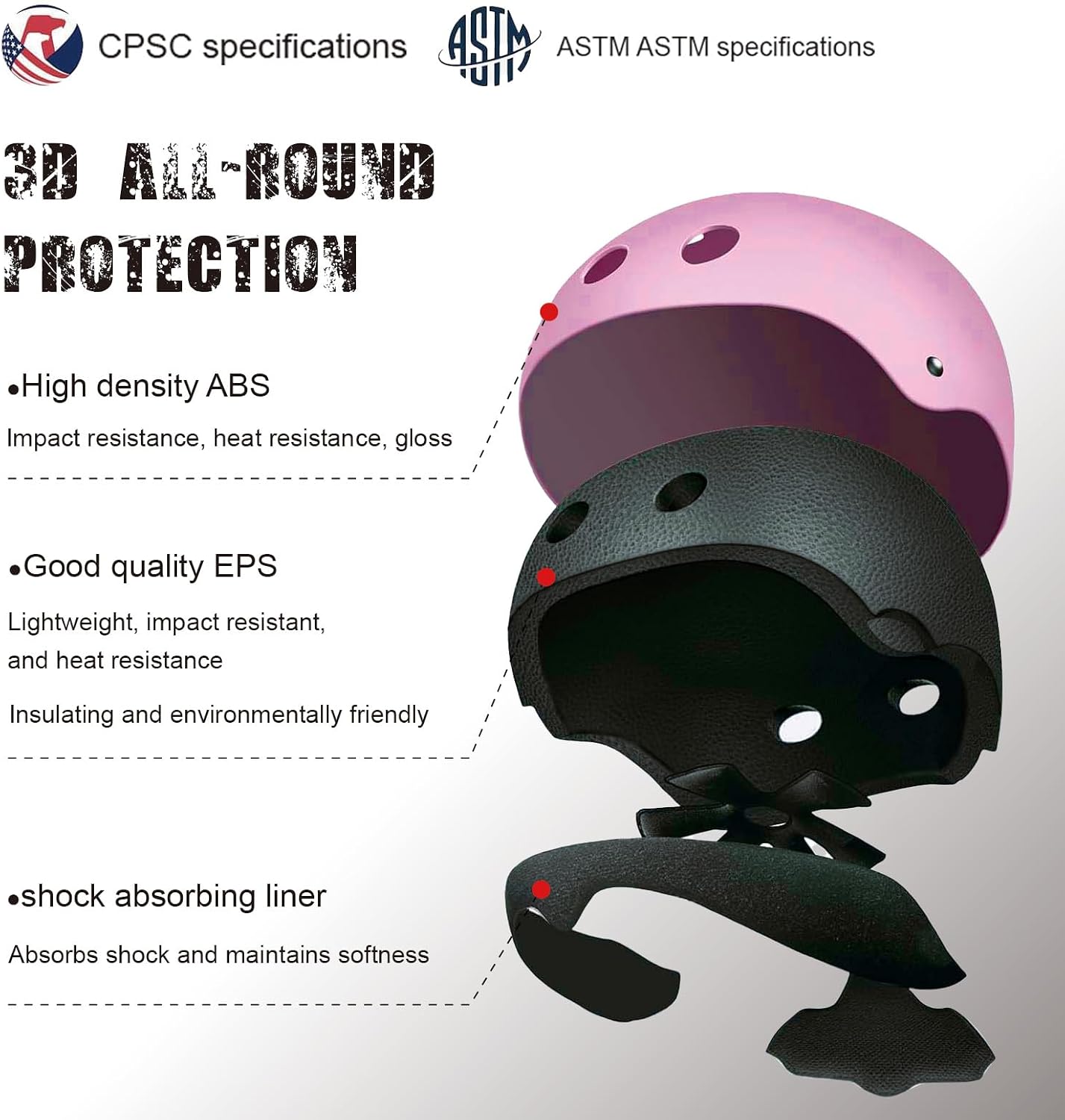 Kids Bike Helmet for Ages 3–16, Adjustable Multi-Sport Helmet for Toddler, Little Kid & Youth, Cycling, Skateboard & Scooter, CPSC & ASTM Certified, 11 Vents, Includes Drawstring Bag