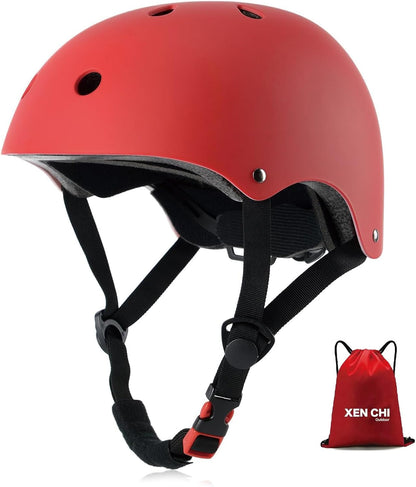 Kids Bike Helmet for Ages 3–16, Adjustable Multi-Sport Helmet for Toddler, Little Kid & Youth, Cycling, Skateboard & Scooter, CPSC & ASTM Certified, 11 Vents, Includes Drawstring Bag