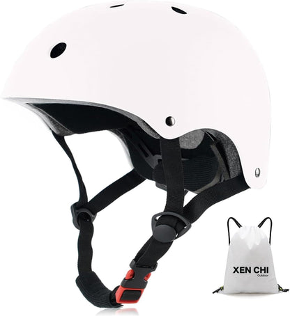 Kids Bike Helmet for Ages 3–16, Adjustable Multi-Sport Helmet for Toddler, Little Kid & Youth, Cycling, Skateboard & Scooter, CPSC & ASTM Certified, 11 Vents, Includes Drawstring Bag