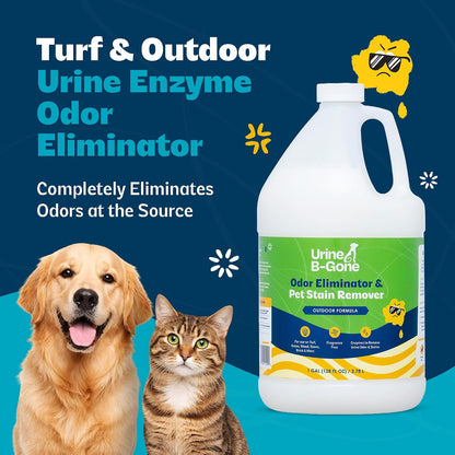 Outdoor Enzyme Cleaner for Pet Odors & Turf, 1 Gallon