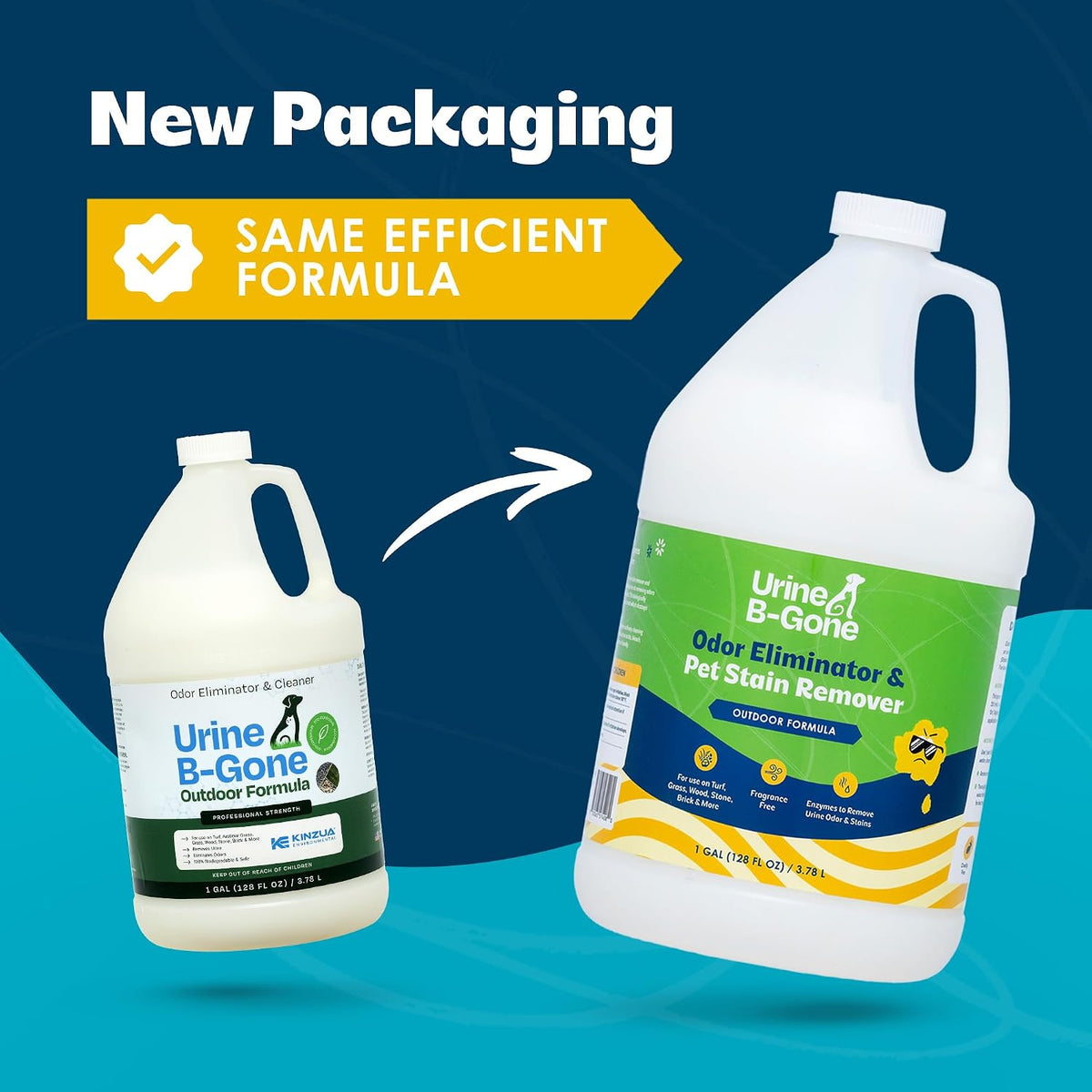 Outdoor Enzyme Cleaner for Pet Odors & Turf, 1 Gallon