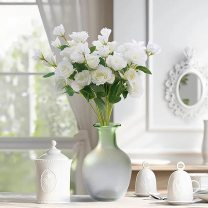 6pcs Artificial Lisianthus Flowers 27.5" Fake Silk Eustoma Lisianthus Stems for Vase Bouquets Home Office Wedding Decor.