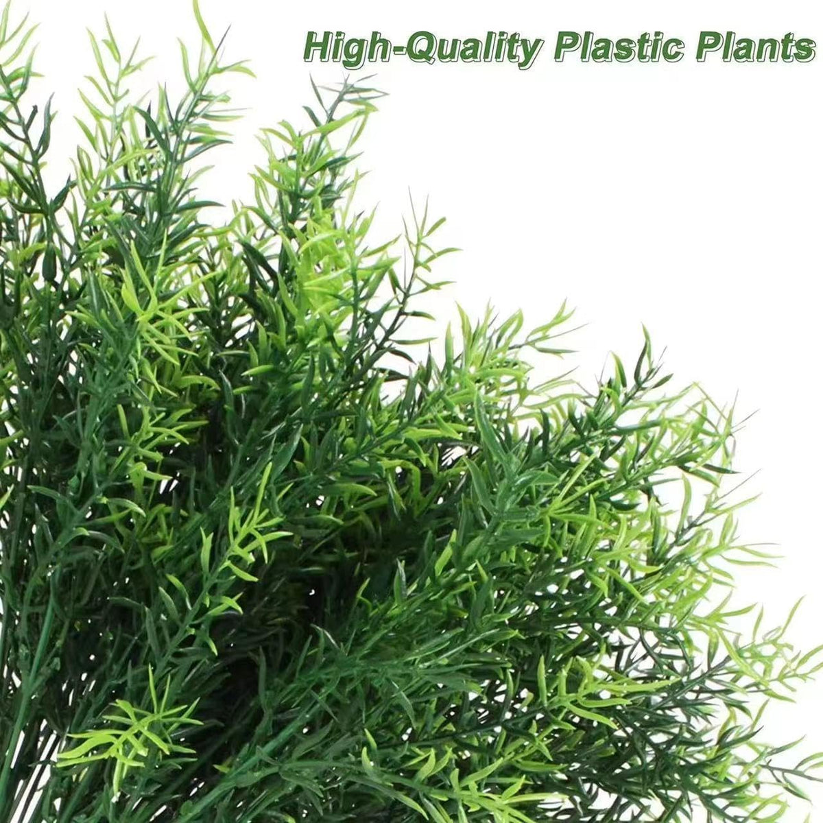 16 Bundles Artificial Greenery Shrubs No Fade Fake Rosemary Grass Plants Outdoor UV Resistant Hanging Plants Home Kitchen Indoor Wedding Garden Patio Farmhouse Decor (16, A)