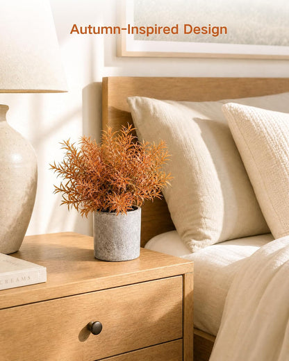 2 Pcs Small Fake Plants Eucalyptus, Artificial Plants Indoor for Shelf, Potted Eucalyptus Plants for Home/Bathroom/Pottery Barn/Desk/Farmhouse/Coffee Table Decor (Sage Green)