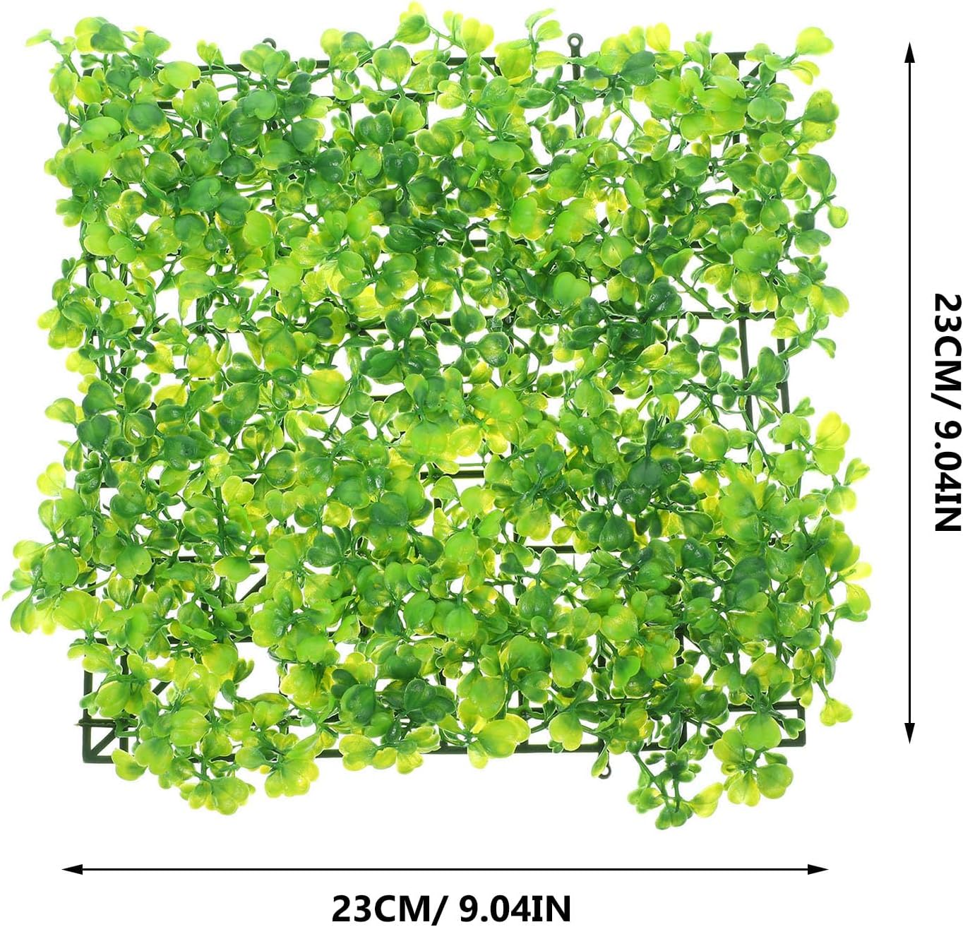 Artificial Aquarium Grass Mat Realistic Plastic Aquarium Plants for Fish Tank Underwater Lawn Decor for Fresh and Salt Water Easy to Clean 9.05 X 9.05 X 1.57 in