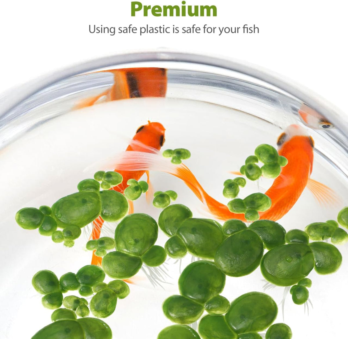 36 pcs Artificial Duckweed Plant Decor Green Plastic Floating Aquarium Plants 1.77 X 1.57 X 1.18 in Fish Tank Decor for Shade and Water Tank Display