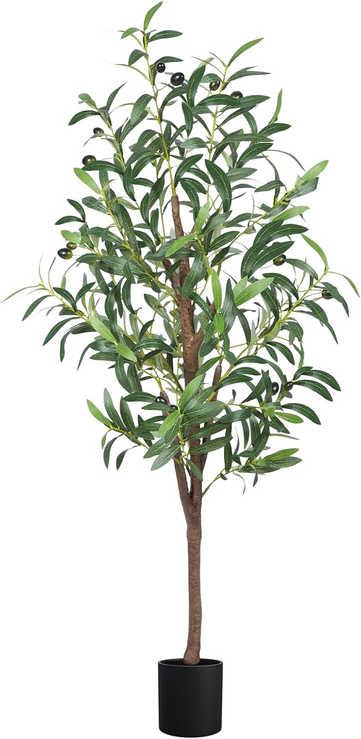 Artificial Olive Tree,4FT Faux Olive Tree for Home Office Decor