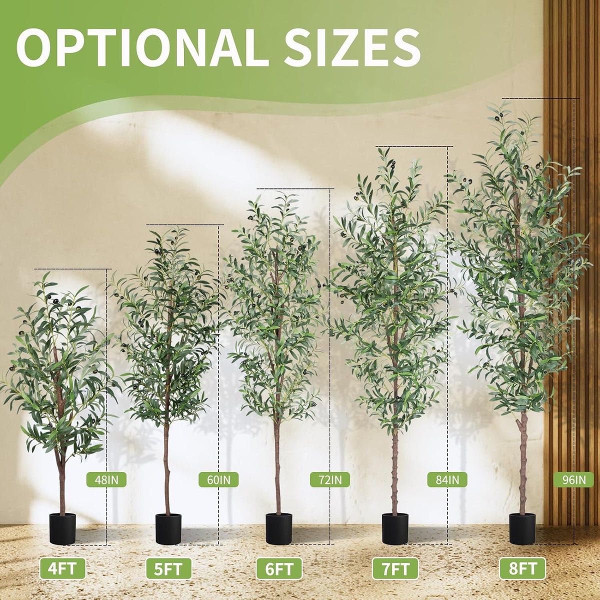Artificial Olive Tree,4FT Faux Olive Tree for Home Office Decor