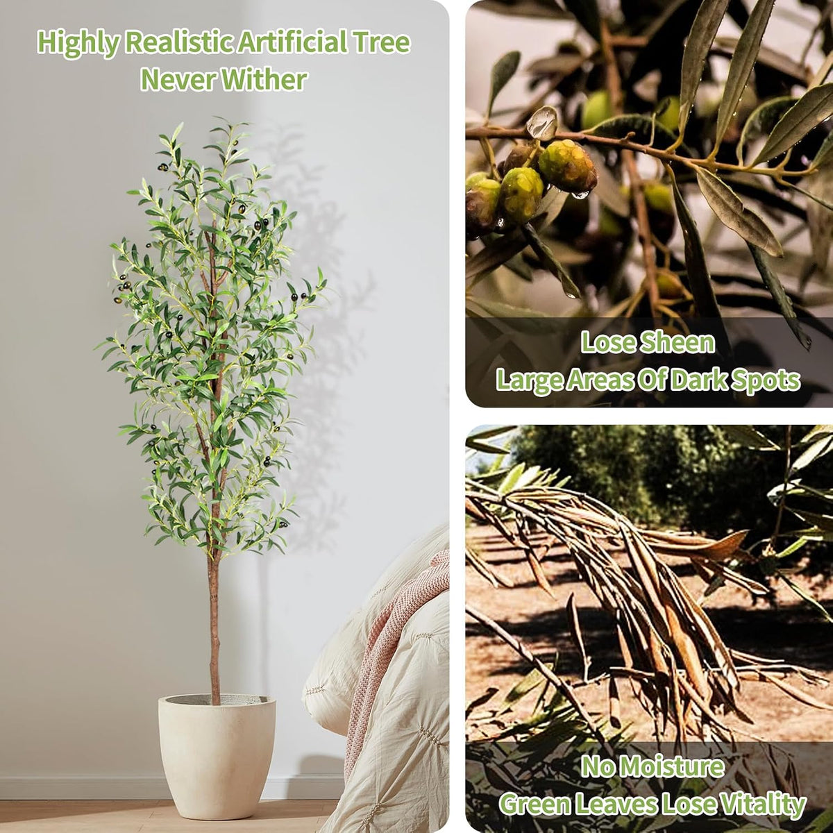 Artificial Olive Tree,4FT Faux Olive Tree for Home Office Decor