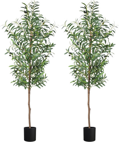 Artificial Olive Tree,4FT Faux Olive Tree for Home Office Decor