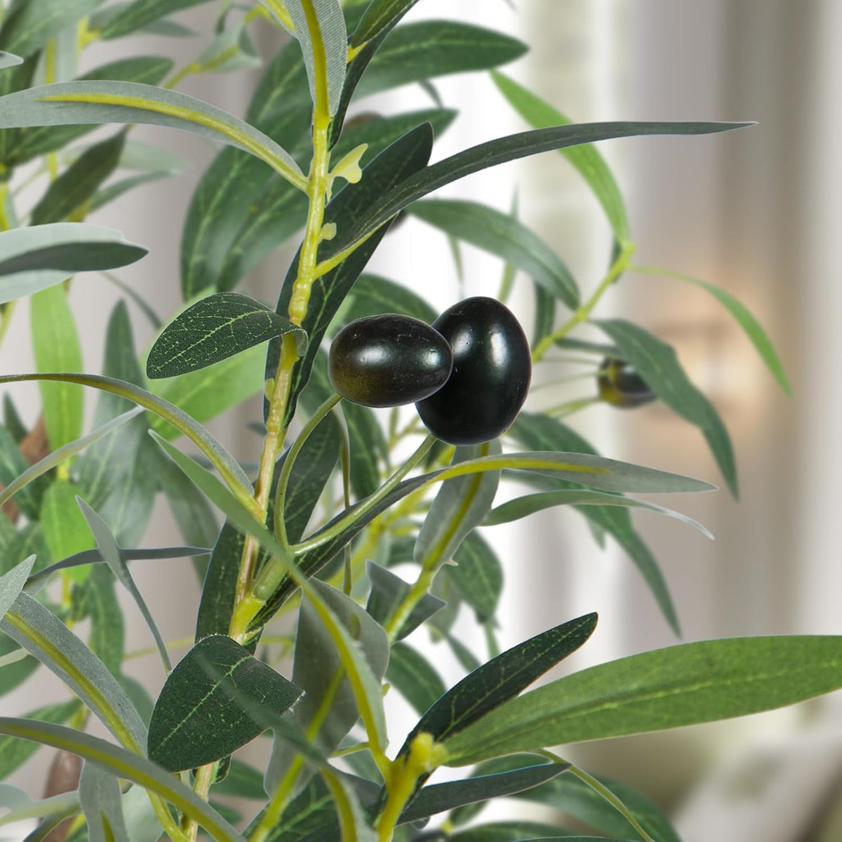 Artificial Olive Tree,4FT Faux Olive Tree for Home Office Decor