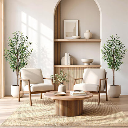 Artificial Olive Tree,4FT Faux Olive Tree for Home Office Decor