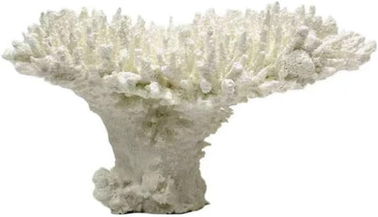 decorlWhite reefs, Artificial Coral Statues, Nautical Decorations for Beach Themed Homes, Resin Artificial Coral Ocean Decorations (Large Size)