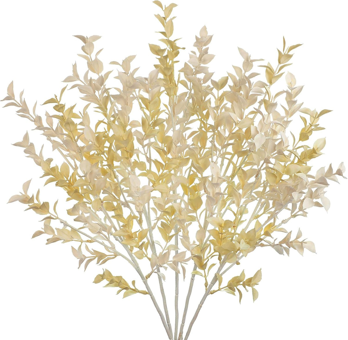Artificial Camellia Leaf Stems 3PCS Faux Greenery Stems and 32.2” Branches for Vase Fake Leaves Silk Plant for Floor Vase Home Office Wedding Table Centerpiece Indoor Farmhouse Decor