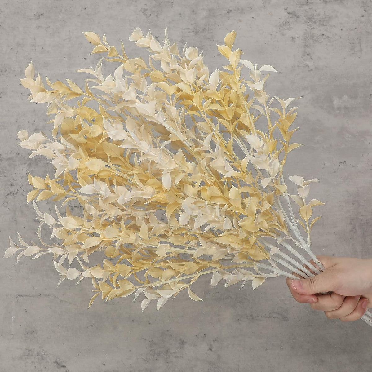 Artificial Camellia Leaf Stems 3PCS Faux Greenery Stems and 32.2” Branches for Vase Fake Leaves Silk Plant for Floor Vase Home Office Wedding Table Centerpiece Indoor Farmhouse Decor