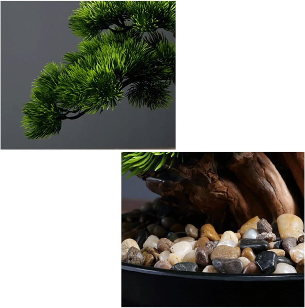 17" Artificial Fake Bonsai Realistic Tree for Home Office Desktop Decor