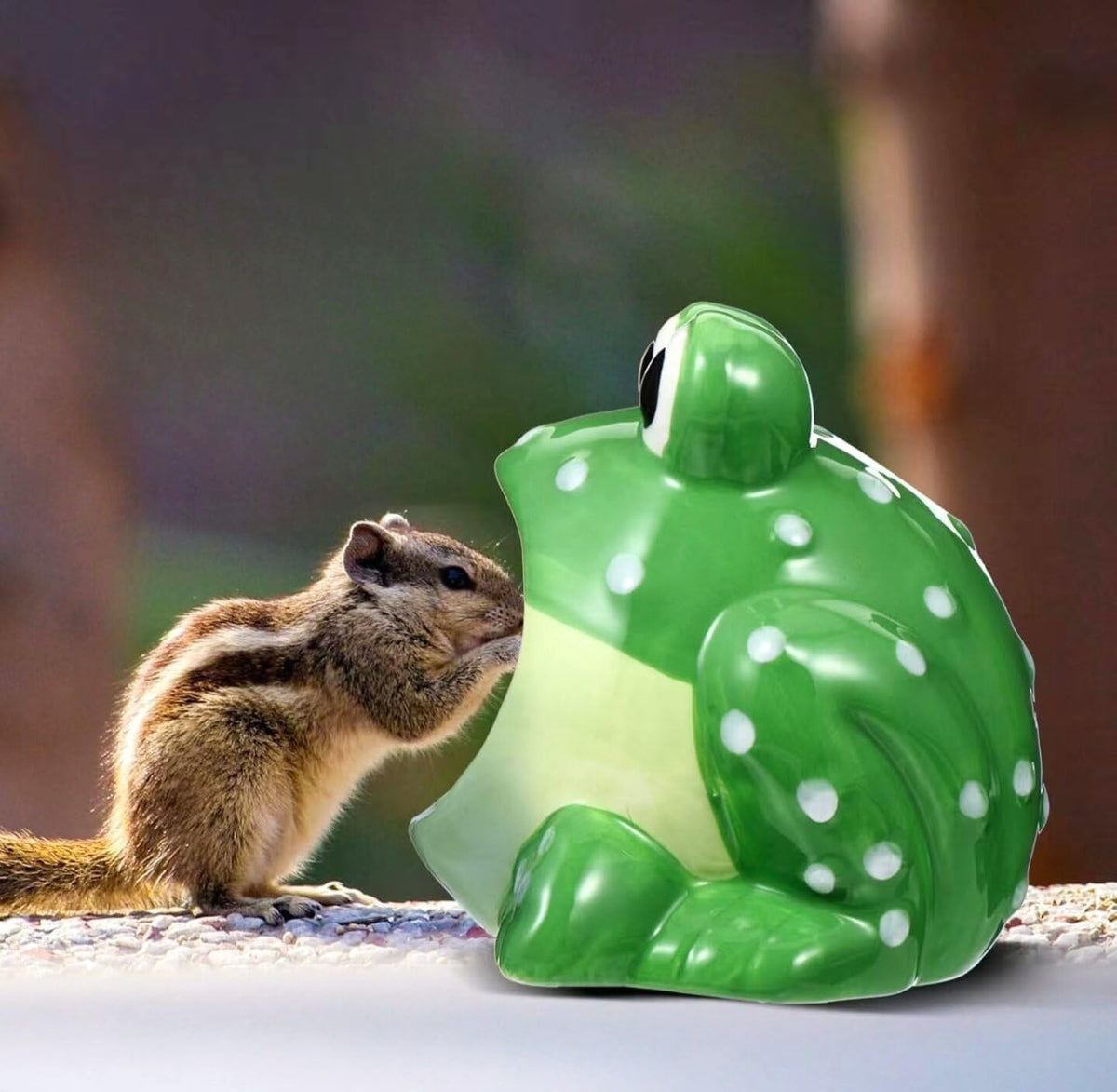 Hamster Hideout, Ceramic Hamster House, Frog Shape Chinchilla Cooling Gerbil House, Small Animal Decoration Cage Accessories