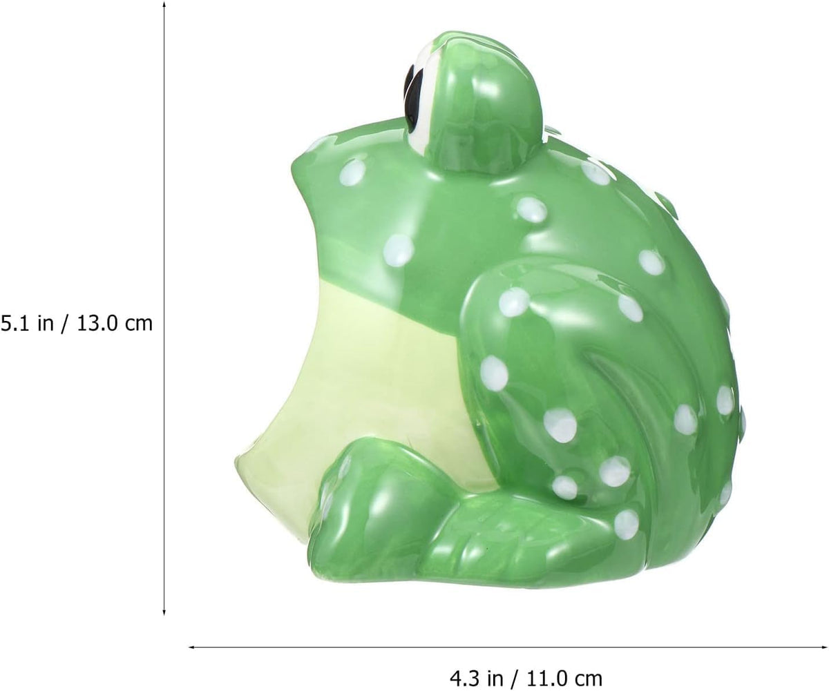 Hamster Hideout, Ceramic Hamster House, Frog Shape Chinchilla Cooling Gerbil House, Small Animal Decoration Cage Accessories