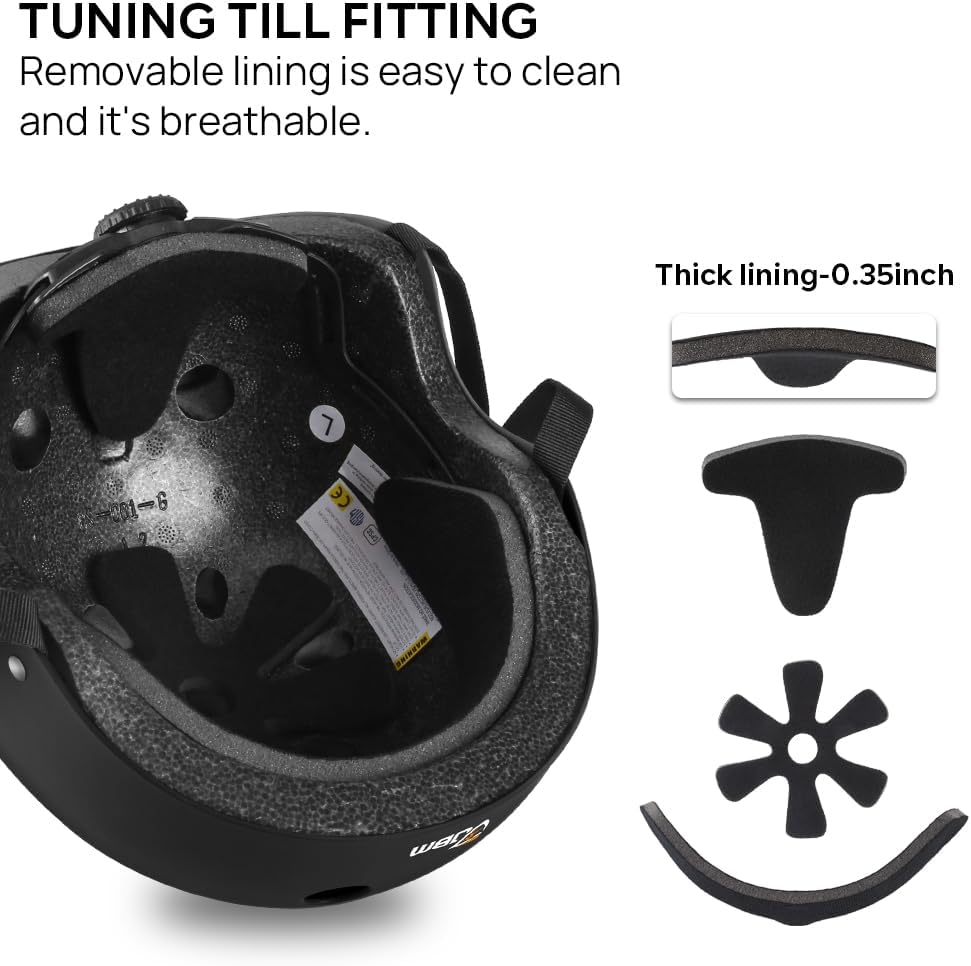 Skateboard Helmet - Lightweight, Adjustable & Ventilated Helmet for Scooter, Roller Skate, Inline Skate
