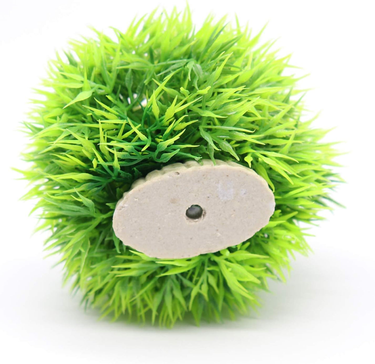 4 Pack Aquarium Plastic Plants Grass Ball, Artificial Marimo Balls Green Water Plants Fish Tank Decorations