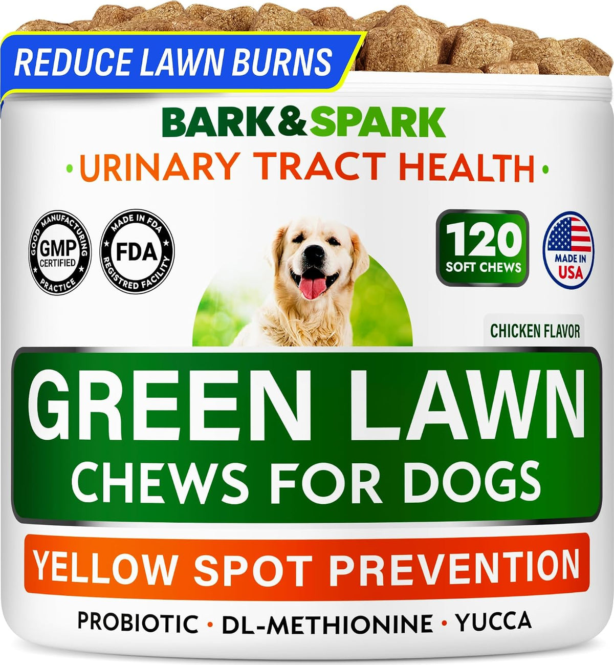 Green Grass Chews - Dog Pee Grass Spot Saver Caused by Dog Urine