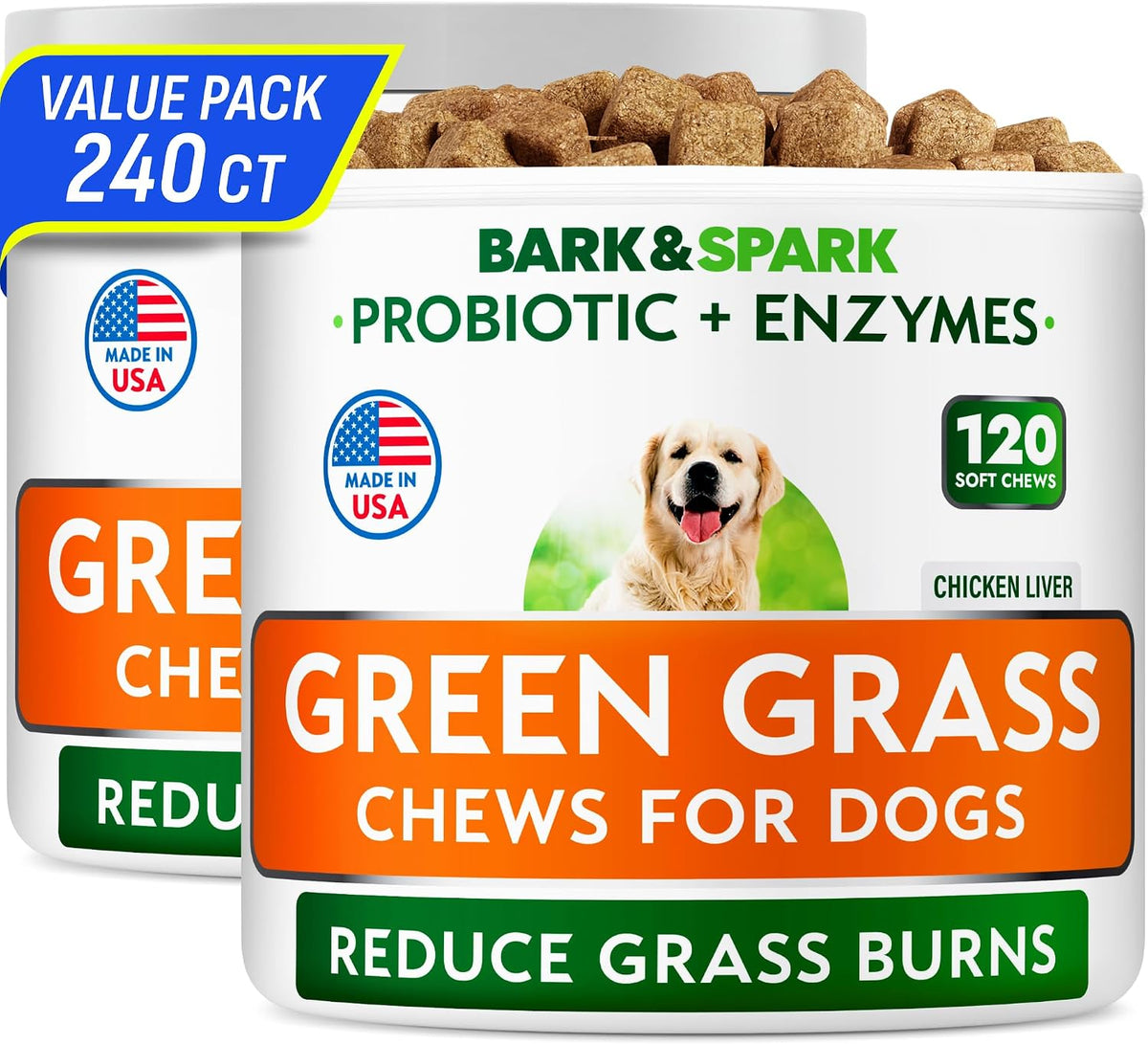Green Grass Chews - Dog Pee Grass Spot Saver Caused by Dog Urine