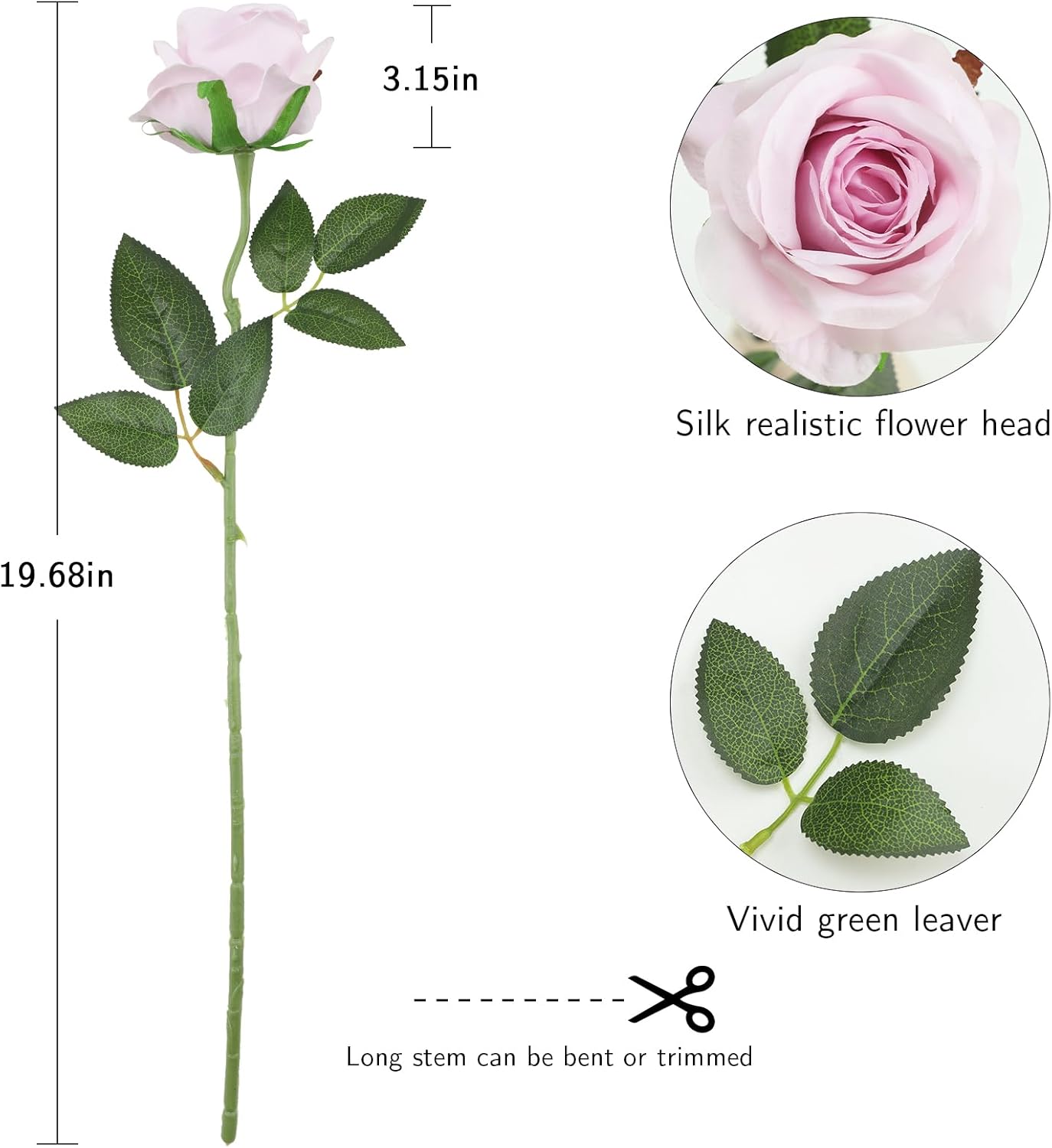12pcs Red Roses Artificial Flowers,Realistic Long Stem Fake Silk Roses Bouquet for Party Home Wedding Centerpiece Office DIY Decor（Burgundy）