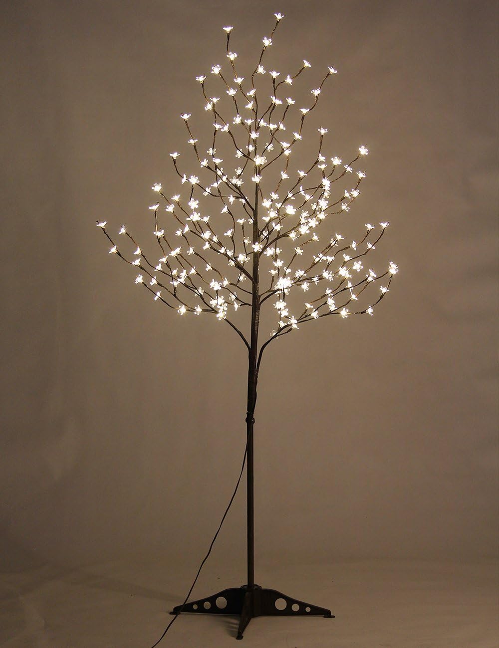 6.5FT 208 LED Cherry Blossom Tree, Lighted Artificial Tree for Decoration Inside and Outside, Home Patio Wedding Festival Christmas Decor