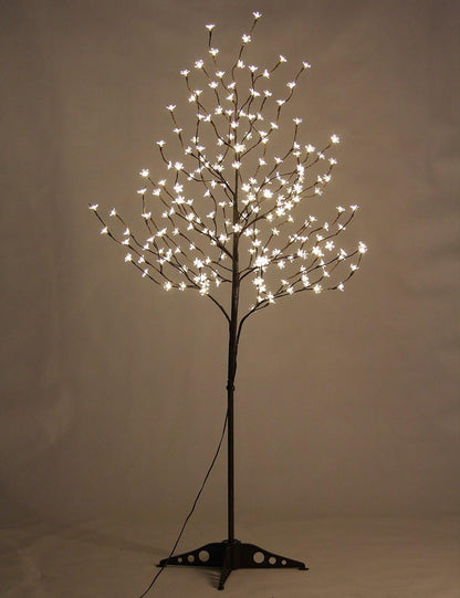 6.5FT 208 LED Cherry Blossom Tree, Lighted Artificial Tree for Decoration Inside and Outside, Home Patio Wedding Festival Christmas Decor