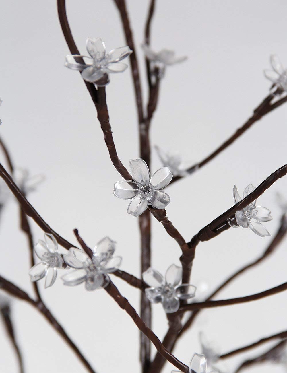6.5FT 208 LED Cherry Blossom Tree, Lighted Artificial Tree for Decoration Inside and Outside, Home Patio Wedding Festival Christmas Decor