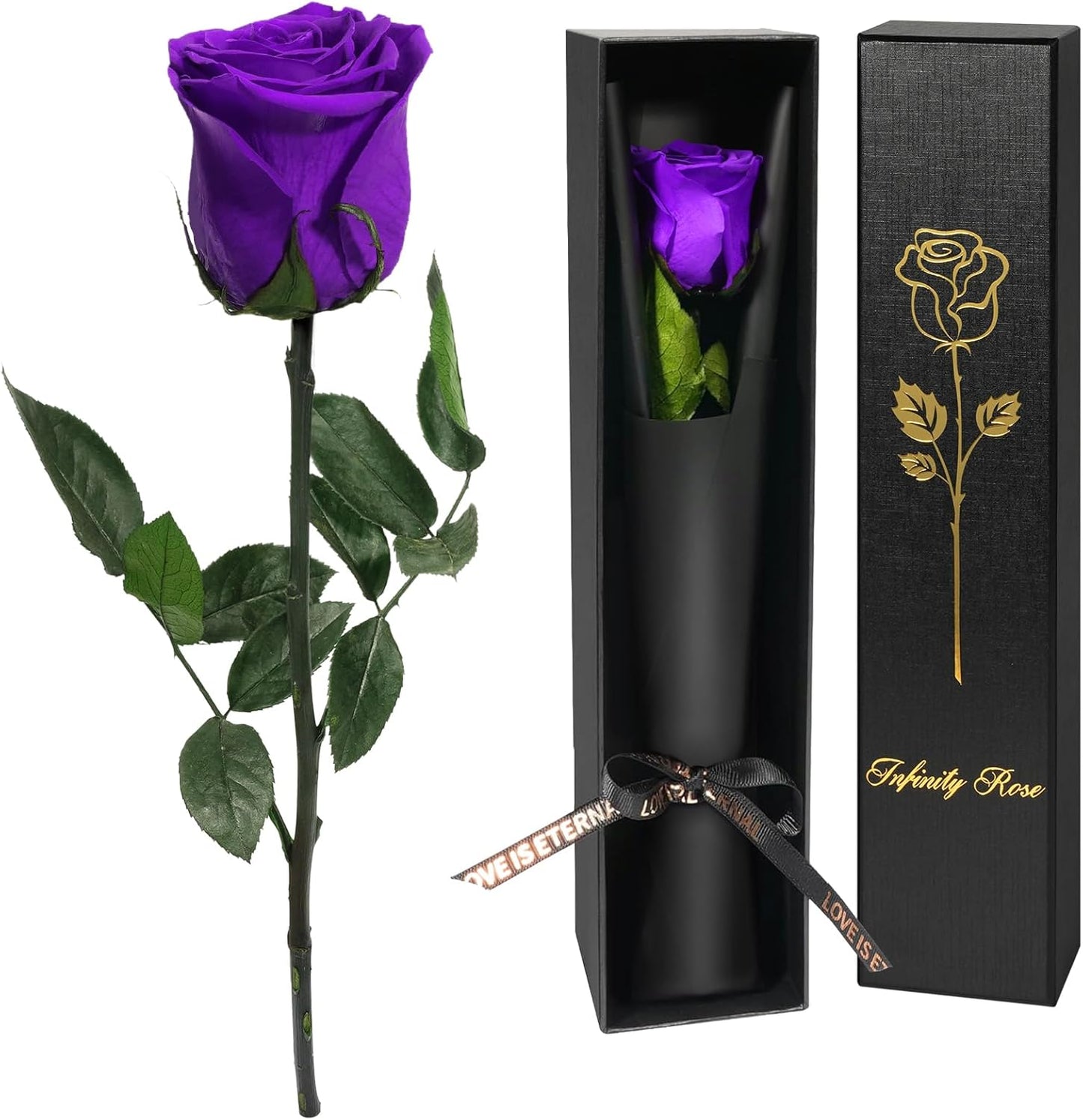 Preserved Flowers Rose Gifts for Women Mom, Mothers Day Rose Flower Gifts for Moms,Forever Real Flowers Mom Birthday Grandma Gifts, Valentines Day Gift for Her Girlfriend Wife Anniversary(Red)