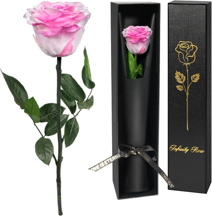 Preserved Flowers Rose Gifts for Women Mom, Mothers Day Rose Flower Gifts for Moms,Forever Real Flowers Mom Birthday Grandma Gifts, Valentines Day Gift for Her Girlfriend Wife Anniversary(Red)