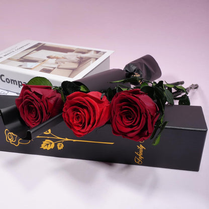 Preserved Flowers Rose Gifts for Women Mom, Mothers Day Rose Flower Gifts for Moms,Forever Real Flowers Mom Birthday Grandma Gifts, Valentines Day Gift for Her Girlfriend Wife Anniversary(Red)