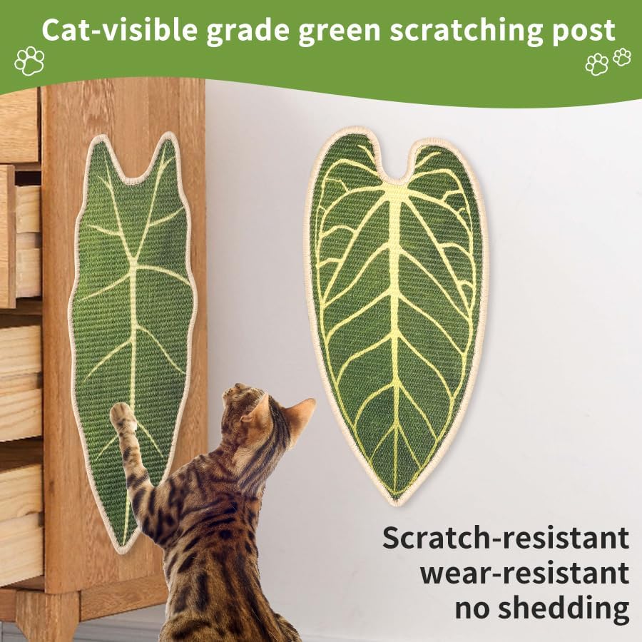 Milo World Cat Scratcher Cat Scratching Board Cat Scratch Pad，Plant 1